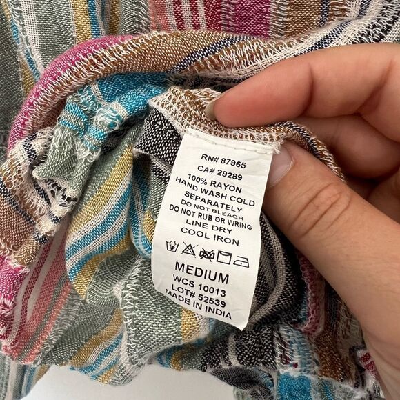 Elan Boho Crop Top Off the Shoulder Size Medium - Picture 6 of 8